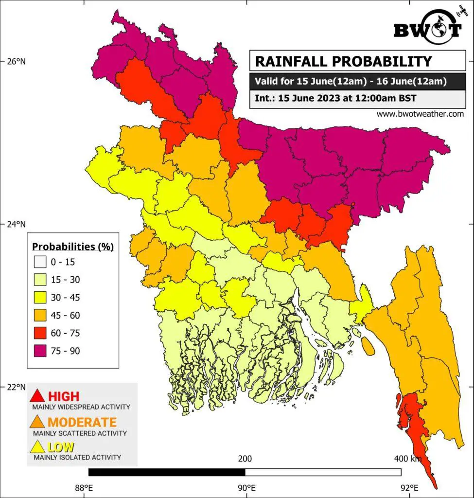 আবহাওয়া বার্তা | তারিখ : ১৫ ই জুন ২০২৩
