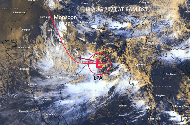 Read more about the article UPDATE 2/ LOW PRESSURE AREA(LPA) | DATE: 18 AUGUST 2023, 8:25AM BST