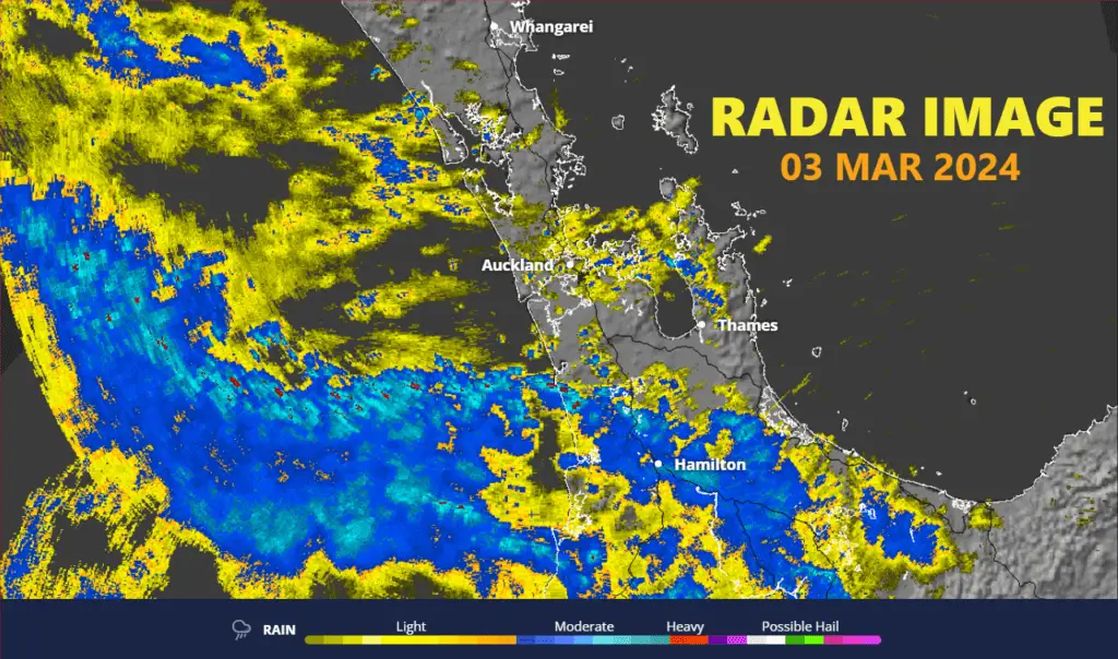 Heavy Rain to affect Auckland