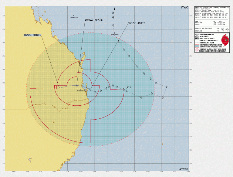 Read more about the article Latest Update on Tropical Cyclone Alfred – March 7, 2025, 15:00Z