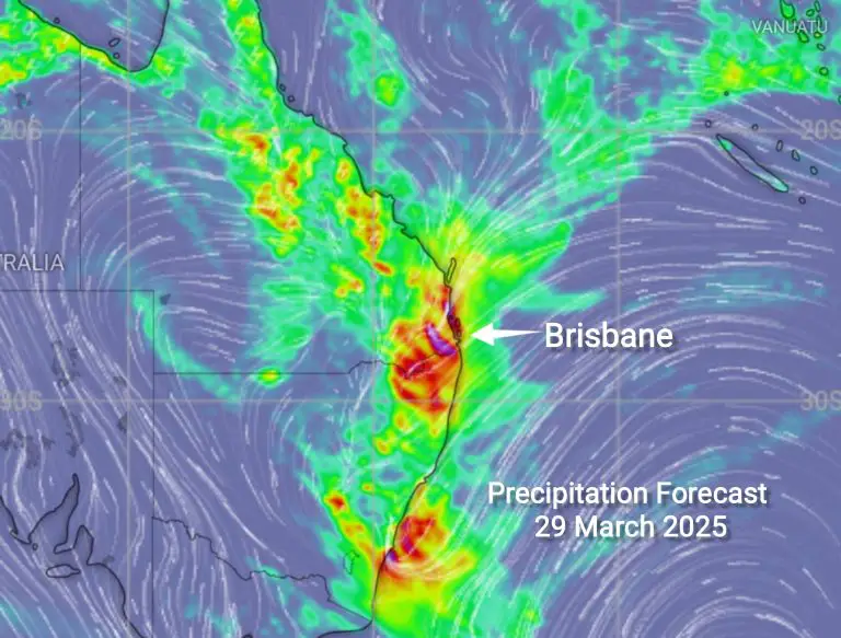 Read more about the article Brisbane 7-Day Weather Forecast : Rain and Showers Ahead