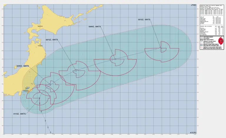 Read more about the article Tropical Storm Krosa Update – July 1, 2025, 3 PM UTC