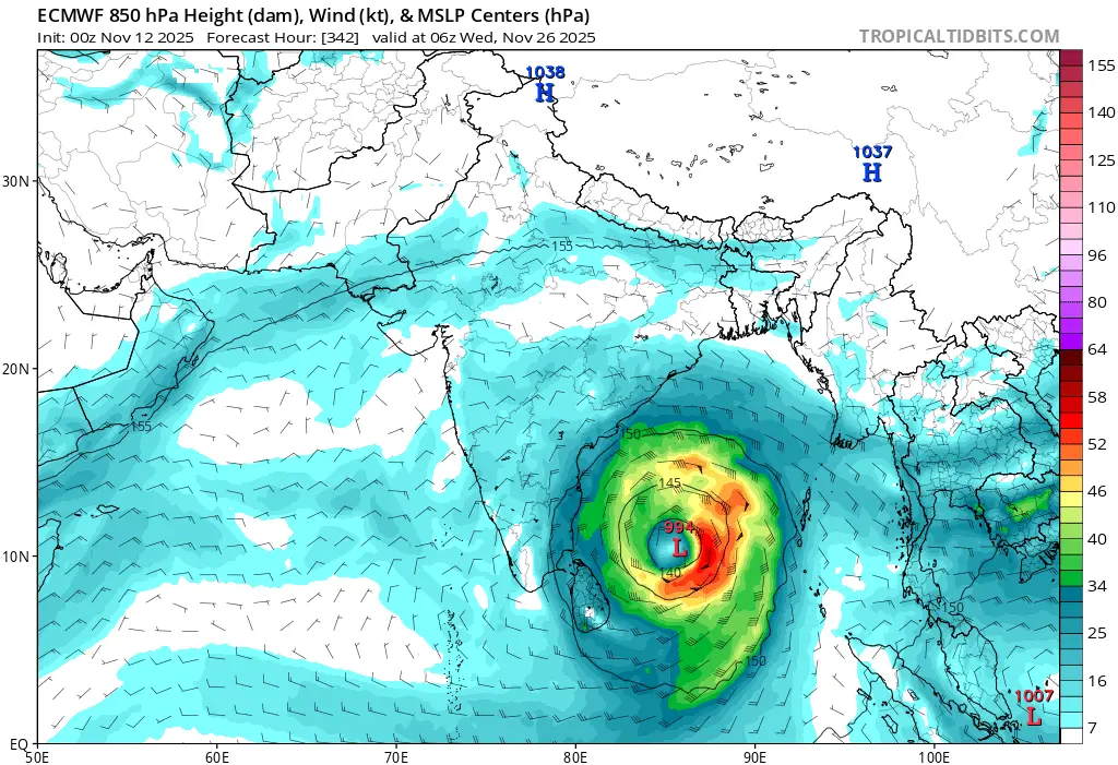 নভেম্বরের শেষে বৃষ্টিপাতের সম্ভাবনা
